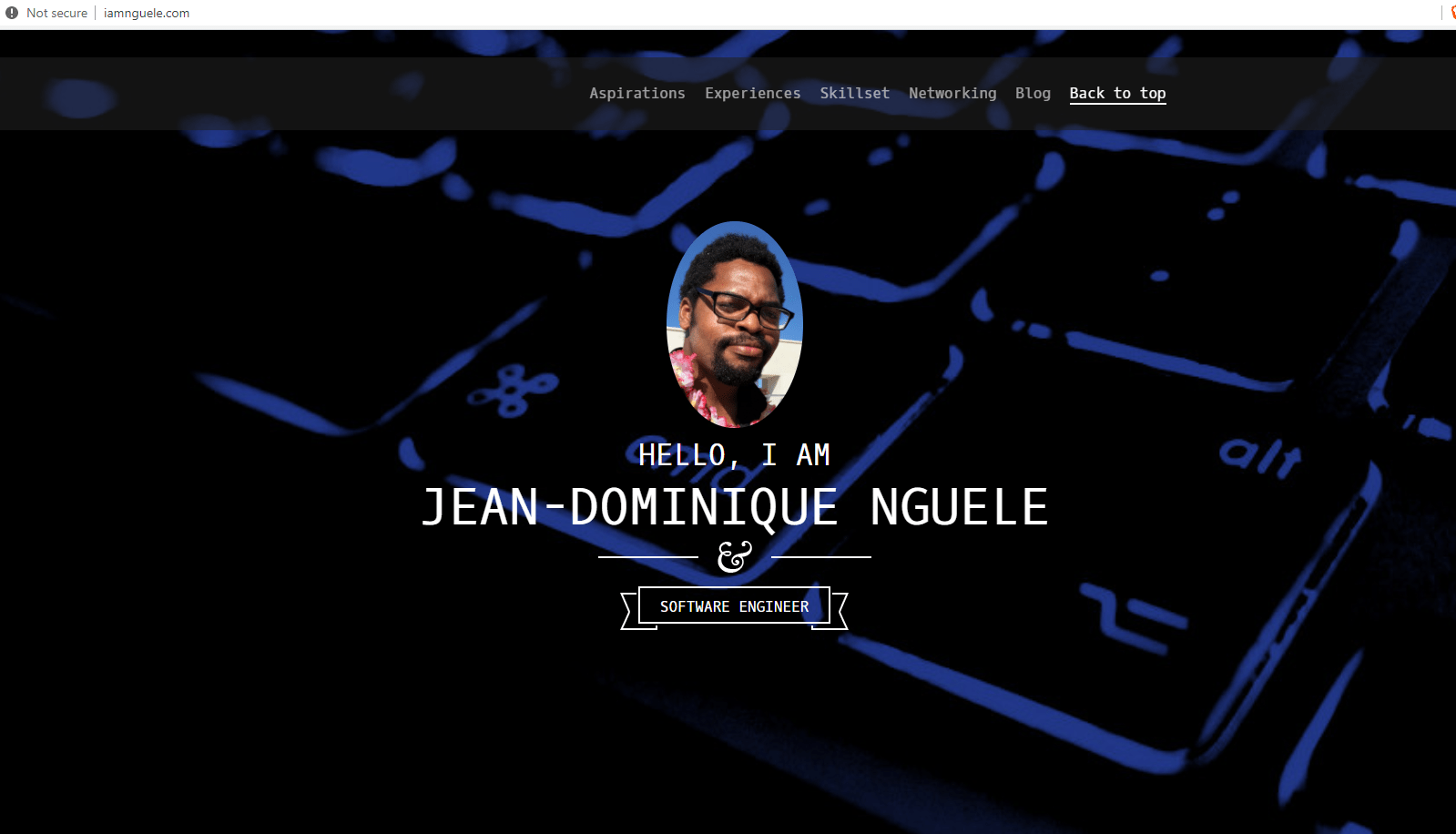 iamnguele.com landing page